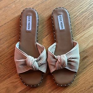 Steve madden WILLOW KNOT SLIDE SANDAL IN BONE